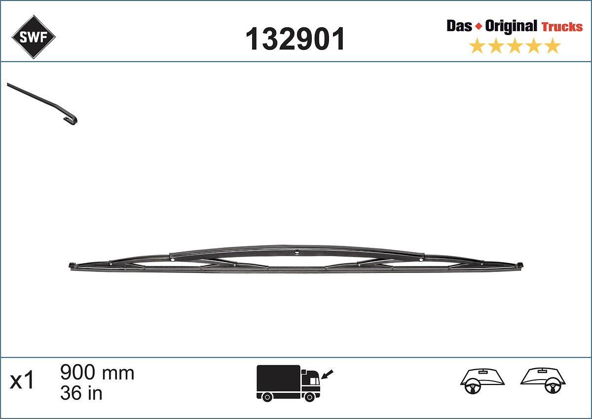 SWF TRUCK Ablaktörlő lapát 132901_SWF